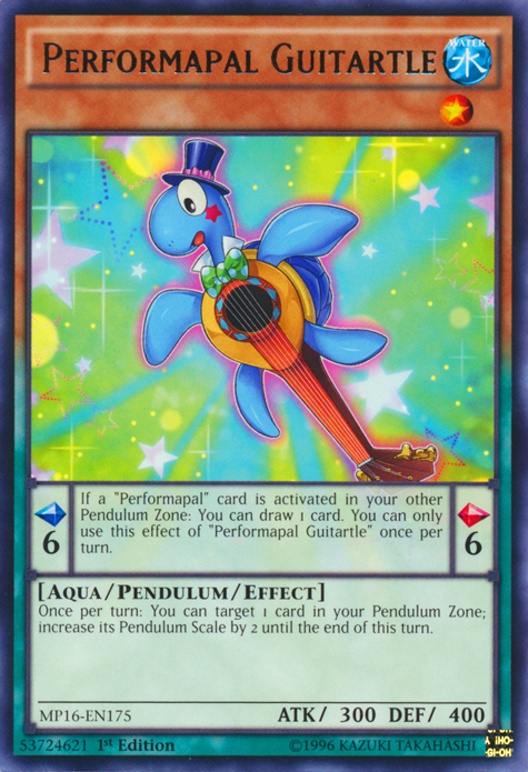 Performapal Guitartle [MP16-EN175] Rare Yu-Gi-Oh!