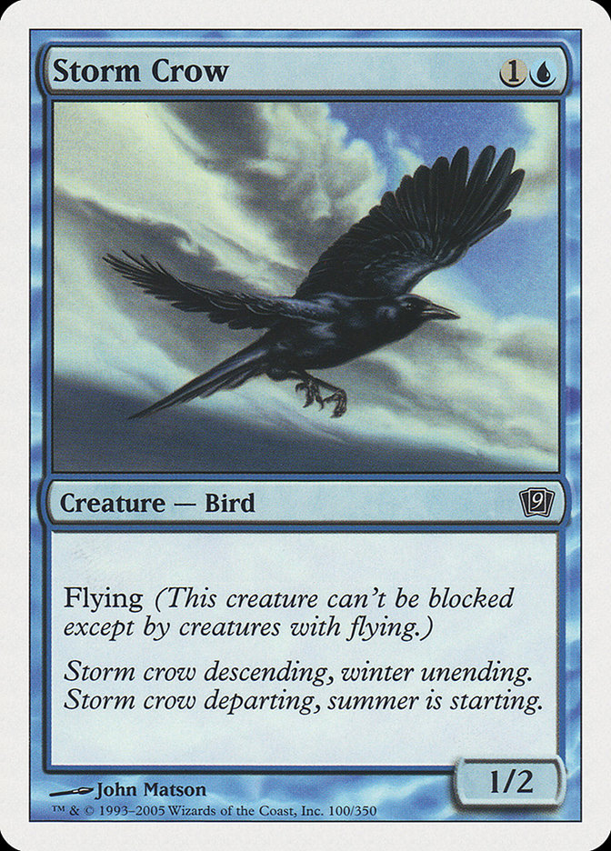 Storm Crow [Ninth Edition] Magic: The Gathering