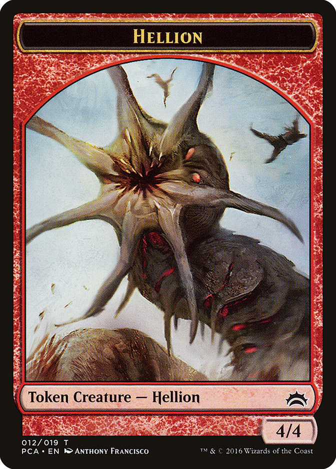 Zombie // Hellion Double-Sided Token [Planechase Anthology Tokens] Magic: The Gathering