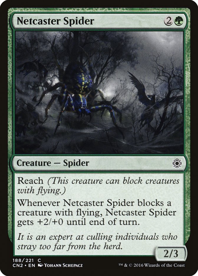 Netcaster Spider [Conspiracy: Take the Crown] Magic: The Gathering