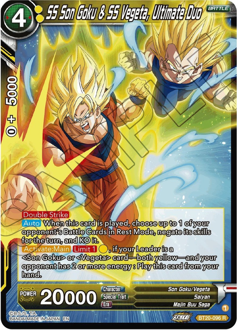 SS Son Goku & SS Vegeta, Ultimate Duo (BT20-096) [Power Absorbed] Dragon Ball Super