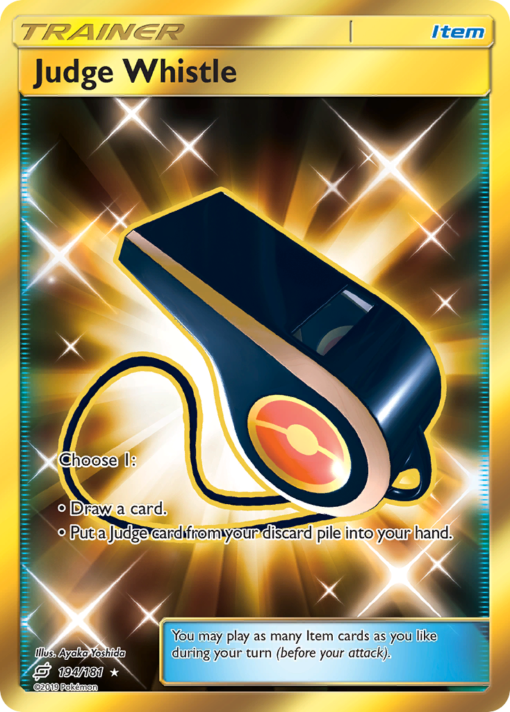 Judge Whistle (194/181) [Sun & Moon: Team Up] Pokémon