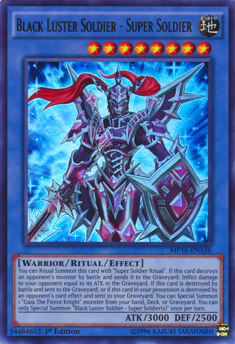 Black Luster Soldier - Super Soldier [MP16-EN136] Ultra Rare Yu-Gi-Oh!