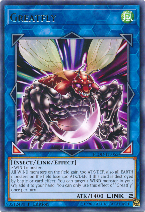 Greatfly [FLOD-EN052] Rare Yu-Gi-Oh!