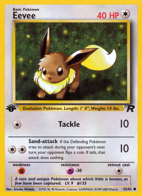 Eevee (55/82) [Team Rocket 1st Edition] Pokémon