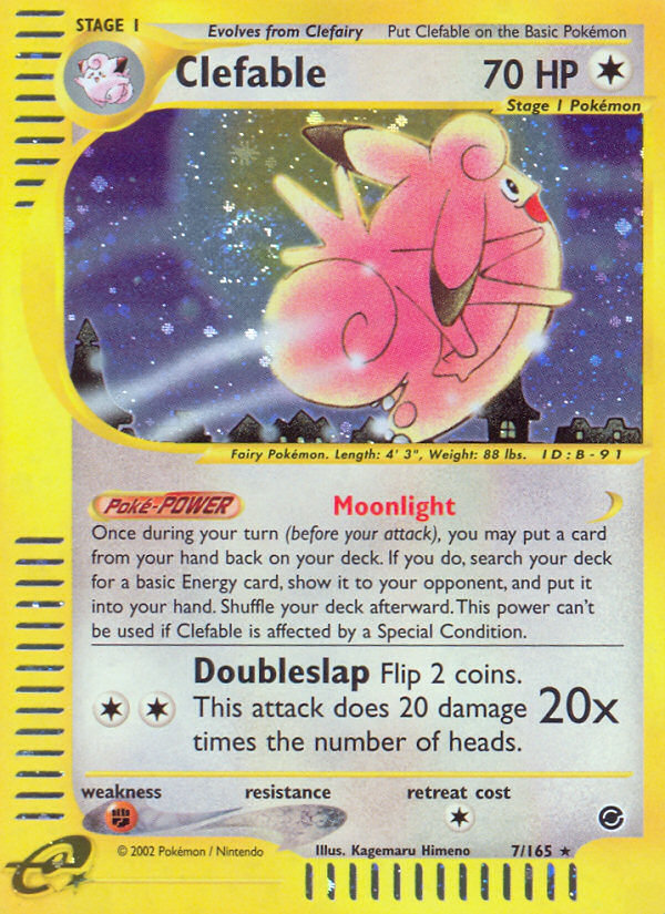 Clefable (7/165) [Expedition: Base Set] Pokémon