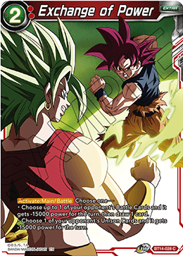 Exchange of Power (BT14-028) [Cross Spirits] Dragon Ball Super