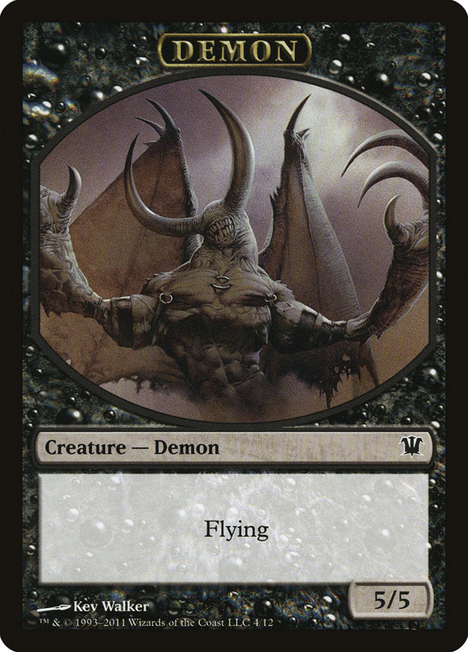 Demon Token [Innistrad Tokens] Magic: The Gathering