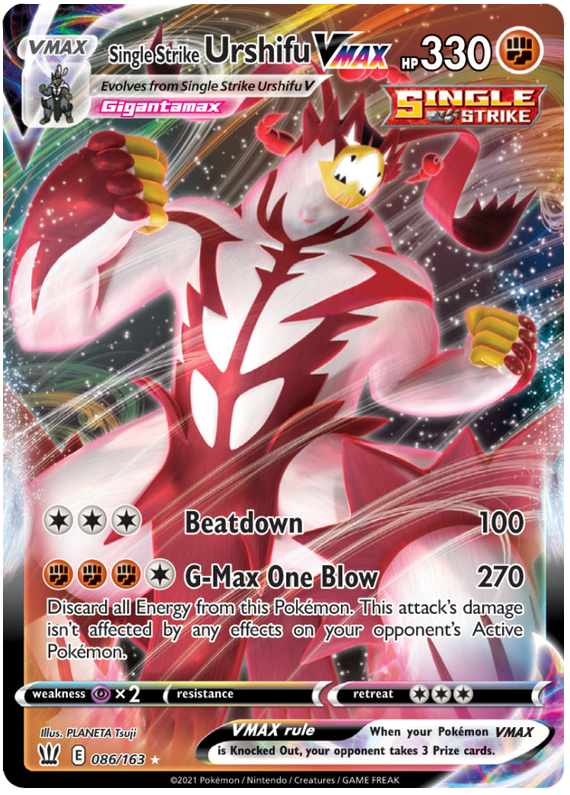 Single Strike Urshifu VMAX (086/163) [Sword & Shield: Battle Styles] Pokémon