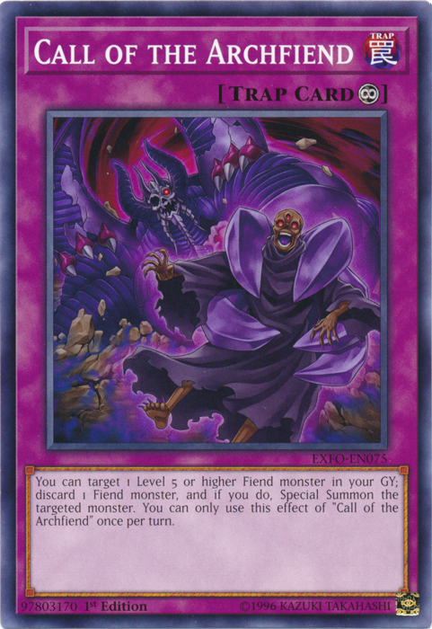 Call of the Archfiend [EXFO-EN075] Common Yu-Gi-Oh!