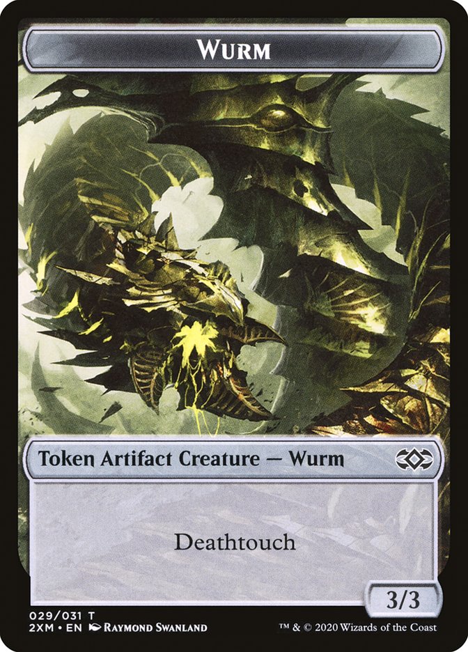 Wurm Token (029/031) [Double Masters Tokens] Magic: The Gathering