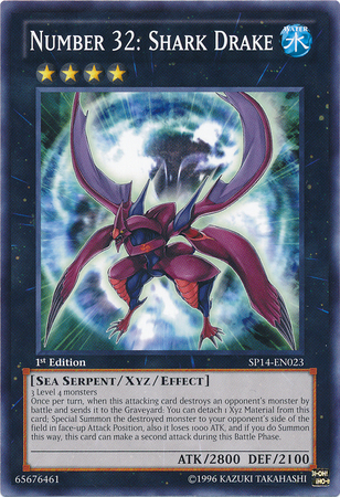 Number 32: Shark Drake [SP14-EN023] Common Yu-Gi-Oh!