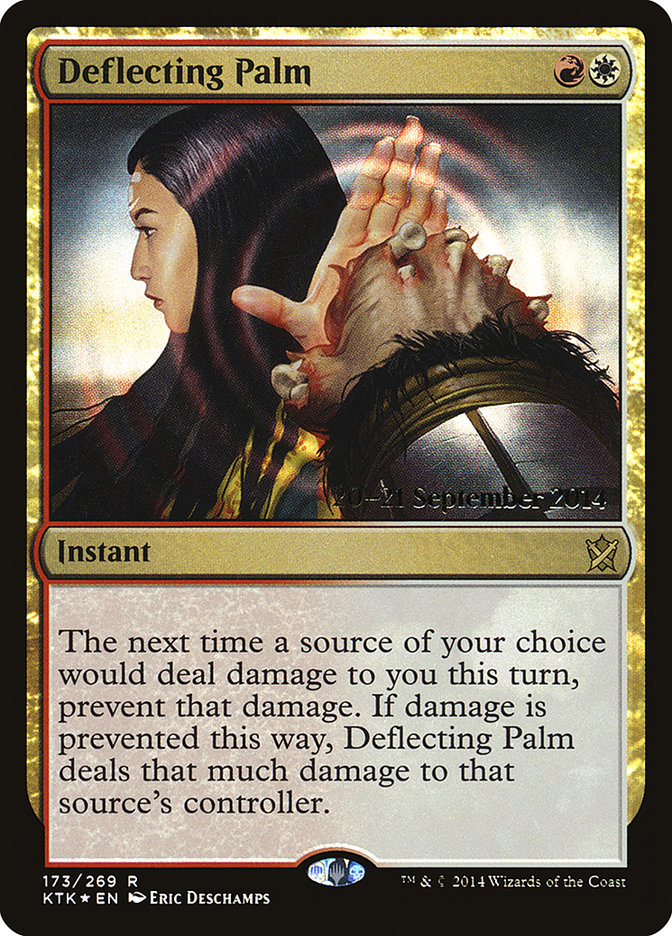 Deflecting Palm [Khans of Tarkir Prerelease Promos] Magic: The Gathering