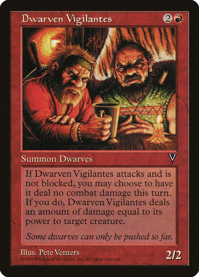 Dwarven Vigilantes [Visions] Magic: The Gathering