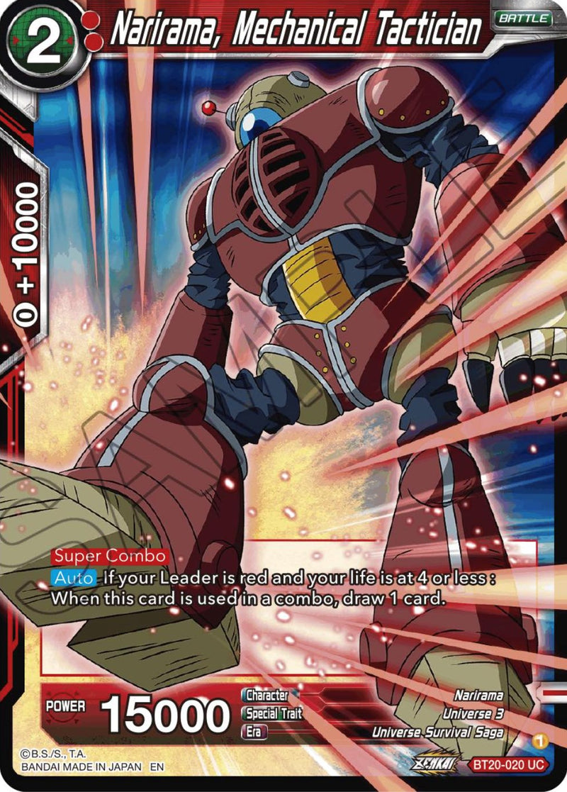 Narirama, Mechanical Tactician (BT20-020) [Power Absorbed] Dragon Ball Super