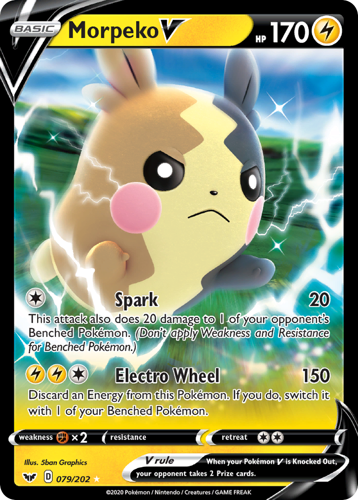 Morpeko V (079/202) [Sword & Shield: Base Set] Pokémon