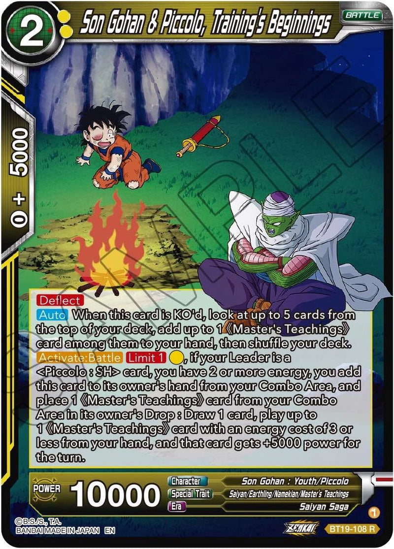 Son Gohan & Piccolo, Training's Beginnings (BT19-108) [Fighter's Ambition] Dragon Ball Super