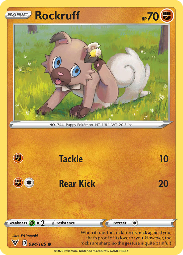 Rockruff (094/185) [Sword & Shield: Vivid Voltage] Pokémon