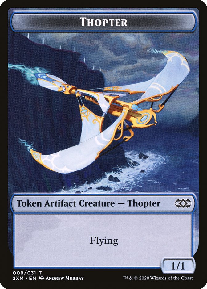 Thopter Token (008/031) [Double Masters Tokens] Magic: The Gathering
