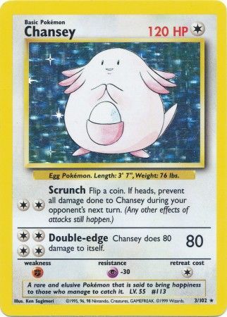 Chansey (3/102) [Base Set Unlimited] Pokémon