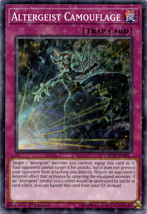 Altergeist Camouflage [SP18-EN047] Starfoil Rare Yu-Gi-Oh!