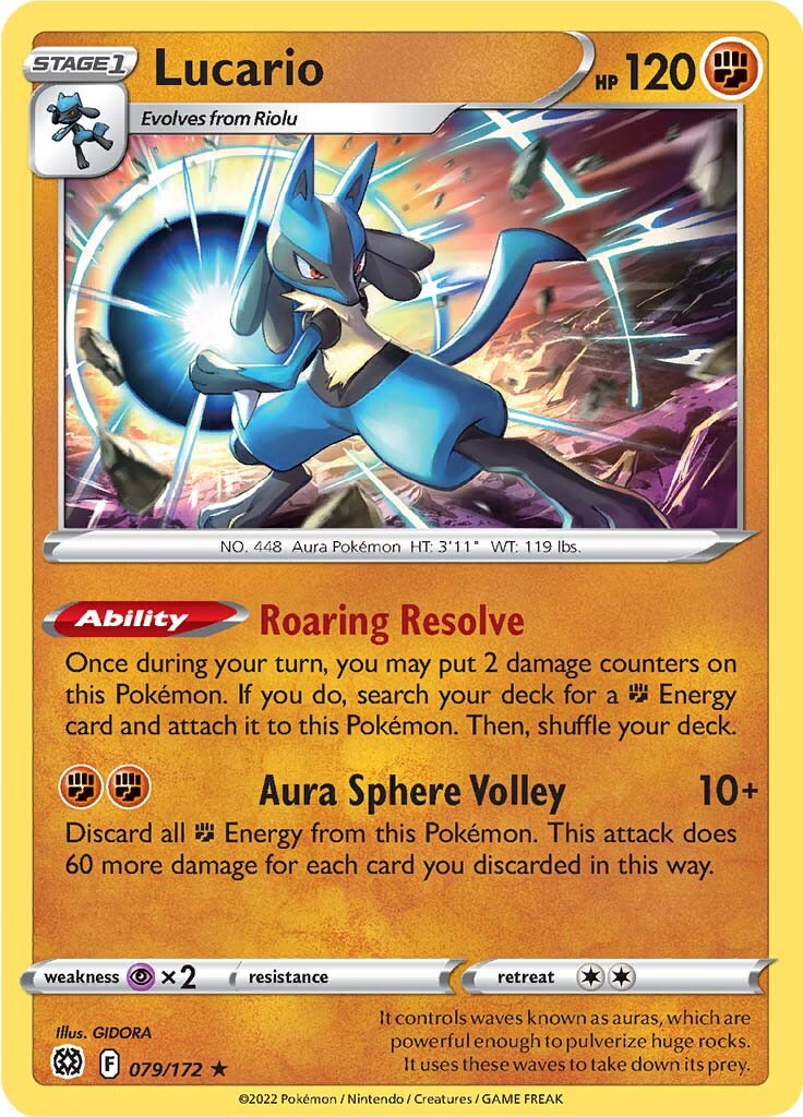 Lucario (079/172) [Sword & Shield: Brilliant Stars] Pokémon