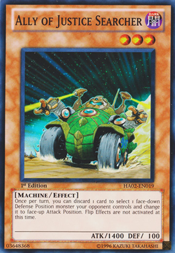 Ally of Justice Searcher [HA02-EN019] Super Rare Yu-Gi-Oh!