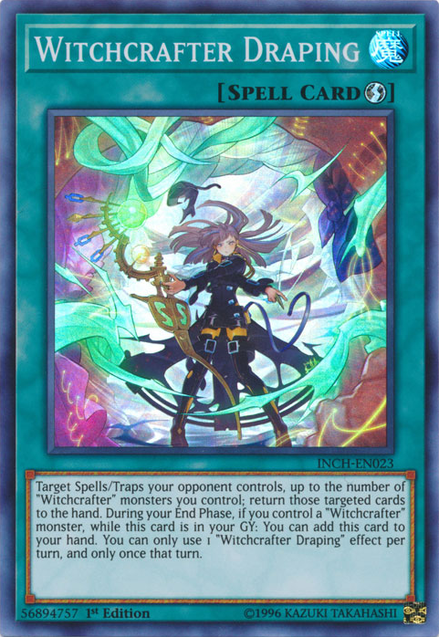 Witchcrafter Draping [INCH-EN023] Super Rare Yu-Gi-Oh!