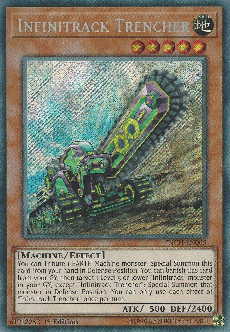 Infinitrack Trencher [INCH-EN005] Secret Rare Yu-Gi-Oh!