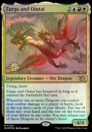 Zurgo and Ojutai [March of the Machine Prerelease Promos] Magic: The Gathering