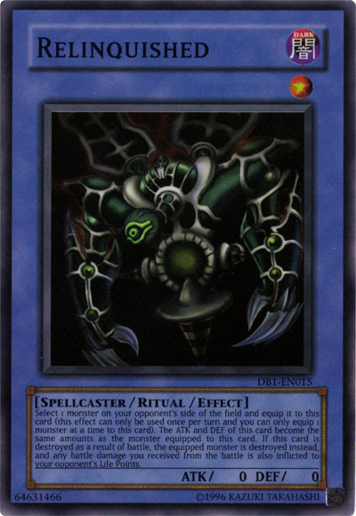 Relinquished [DB1-EN015] Super Rare Yu-Gi-Oh!