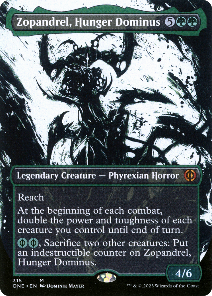 Zopandrel, Hunger Dominus (Borderless Ichor) [Phyrexia: All Will Be One] Magic: The Gathering