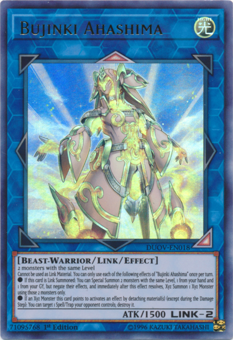Bujinki Ahashima [DUOV-EN018] Ultra Rare Yu-Gi-Oh!