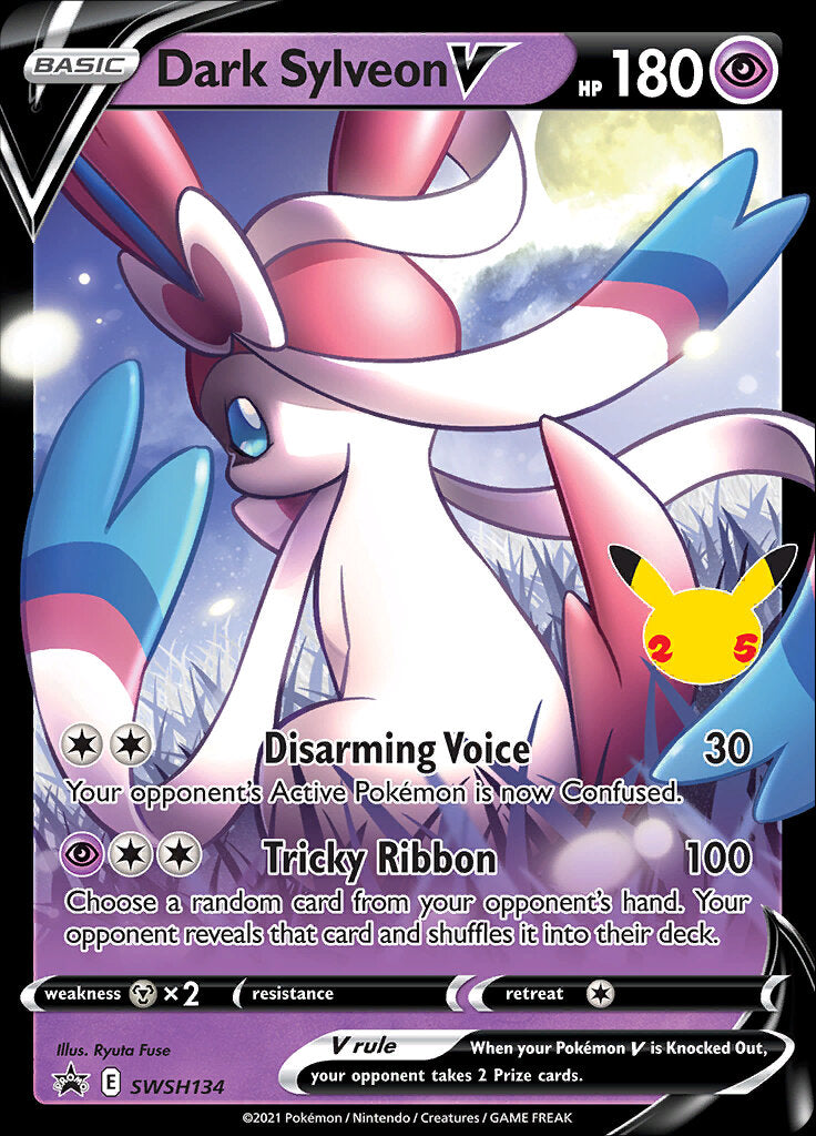 Dark Sylveon V (SWSH134) (Jumbo Card) [Sword & Shield: Black Star Promos] Pokémon