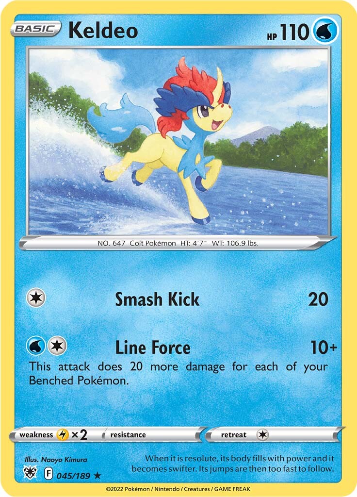 Keldeo (045/189) (Theme Deck Exclusive) [Sword & Shield: Astral Radiance] Pokémon