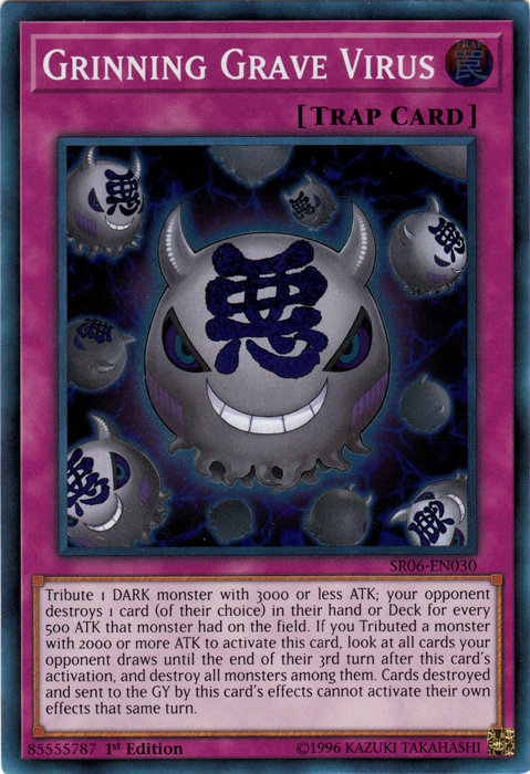 Grinning Grave Virus [SR06-EN030] Super Rare Yu-Gi-Oh!