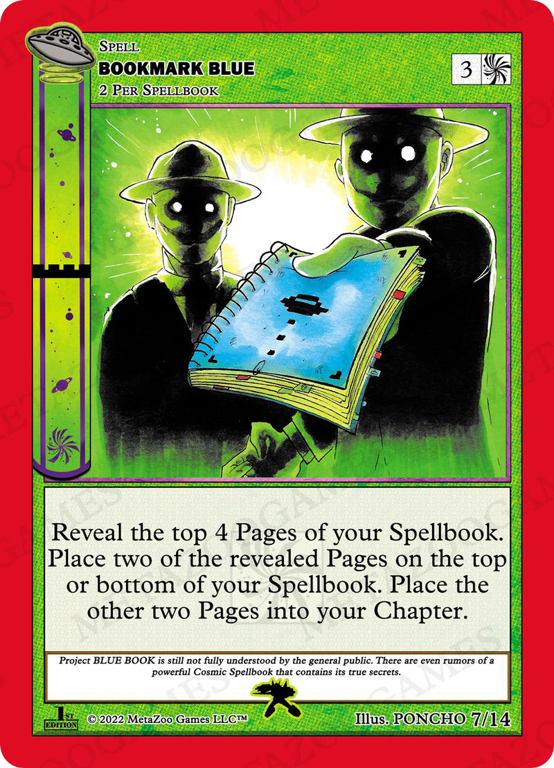 Bookmark Blue [Cryptid Nation: UFO First Edition Tribal Theme Decks] Metazoo