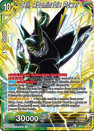 Cell, Abominable Power (BT17-145) [Ultimate Squad] Dragon Ball Super