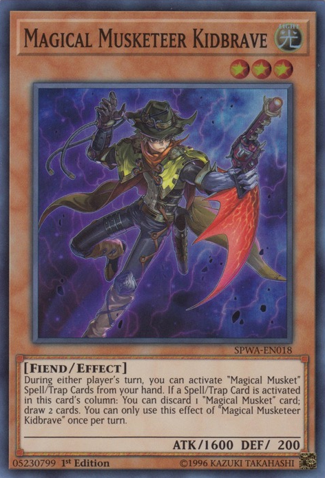 Magical Musketeer Kidbrave [SPWA-EN018] Super Rare Yu-Gi-Oh!