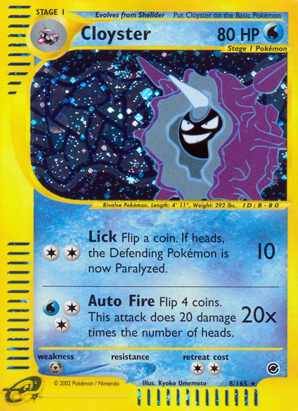 Cloyster (8/165) [Expedition: Base Set] Pokémon