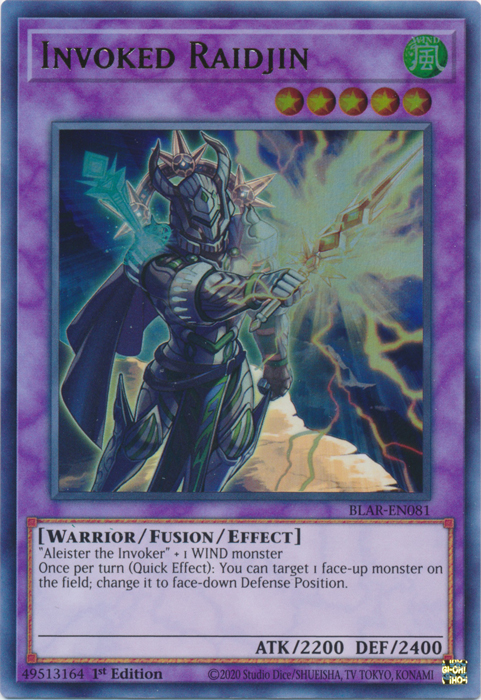 Invoked Raidjin [BLAR-EN081] Ultra Rare Yu-Gi-Oh!