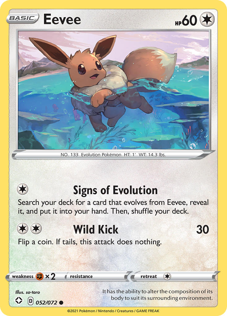 Eevee (052/072) [Sword & Shield: Shining Fates] Pokémon