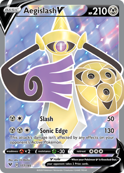 Aegislash V (177/185) [Sword & Shield: Vivid Voltage] Pokémon