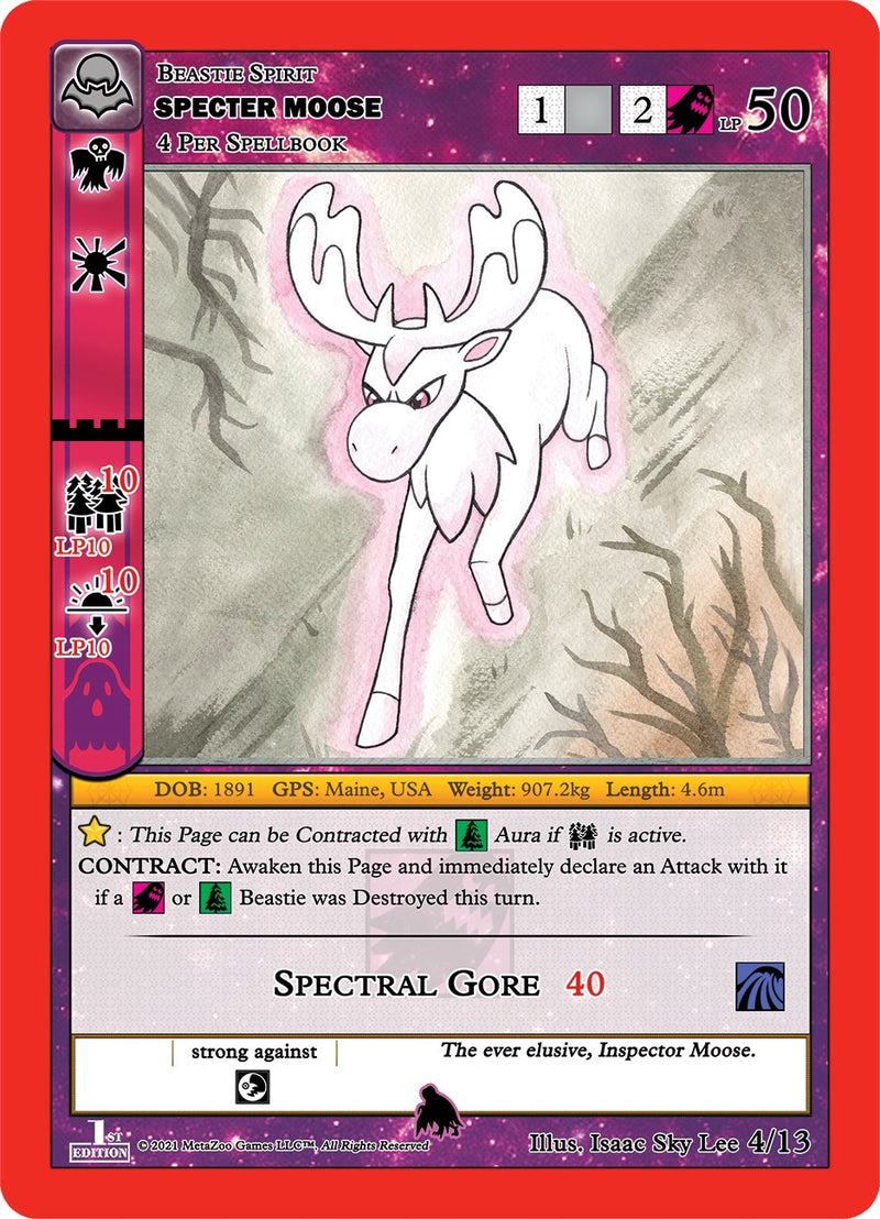 Specter Moose [Cryptid Nation: Nightfall First Edition Tribal Theme Decks] Metazoo