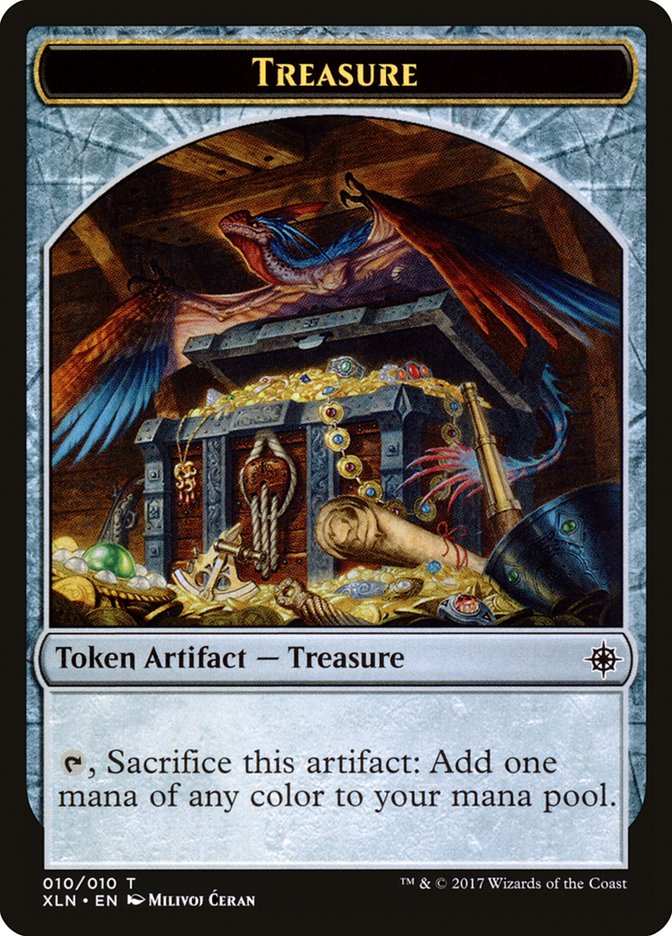 Treasure Token (010/010) [Ixalan Tokens] Magic: The Gathering