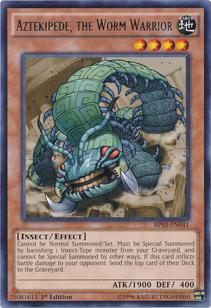 Aztekipede, the Worm Warrior [BP03-EN041] Rare Yu-Gi-Oh!