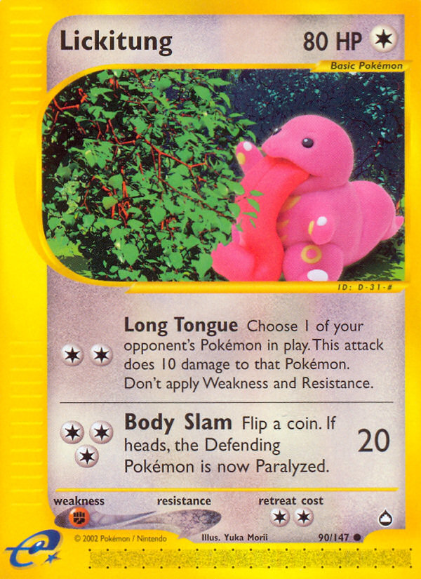 Lickitung (90/147) [Aquapolis] Pokémon