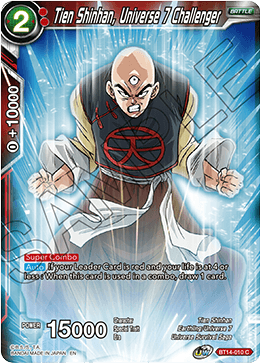 Tien Shinhan, Universe 7 Challenger (BT14-010) [Cross Spirits] Dragon Ball Super