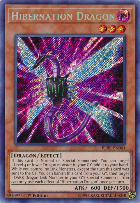 Hibernation Dragon [BLRR-EN041] Secret Rare Yu-Gi-Oh!