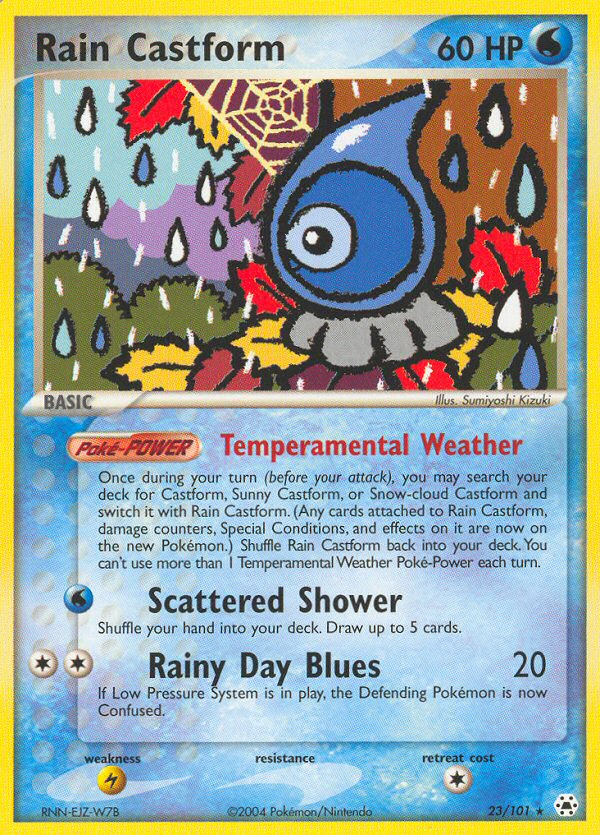 Rain Castform (23/101) [EX: Hidden Legends] Pokémon